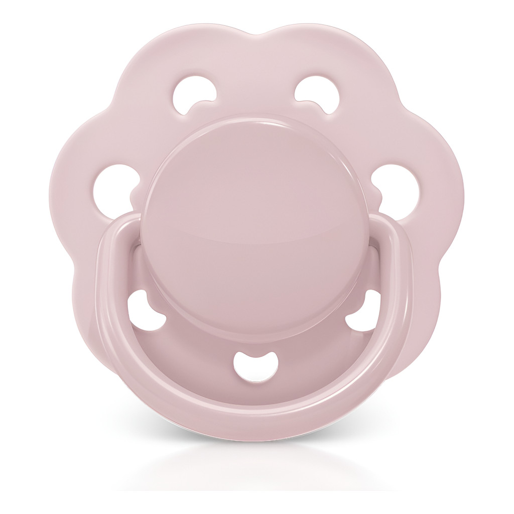 Chupeta Candy Style Bico Redondo Em Silicone 0-6m Rosa Lillo