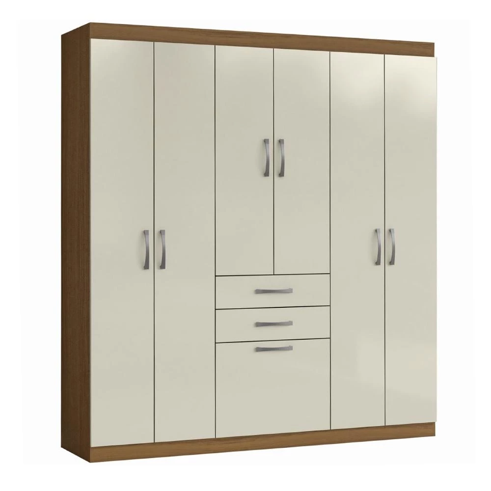 Guarda Roupas Casal 7 Portas 2 Gavetas Lisboa Aramóveis