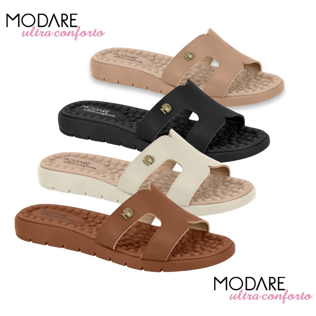 Chinelo Tamanco Feminino Modare Slide Massageador Confortavel Esporão Fascite Ortopédica Macia
