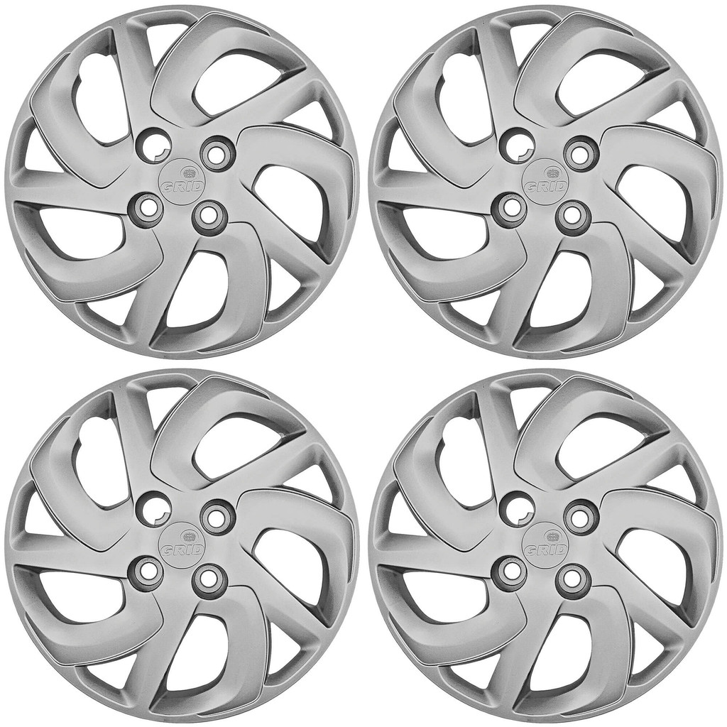 Calota Aro 14" cor Prata Modelo Palio Fire 15/16 Jogo c/ 4 Calotas Grid - 231CB-PTA-E