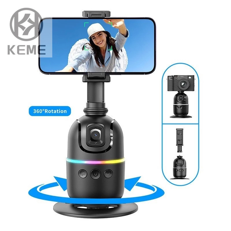 Gimbal Estabilizador 360° para Celular com Bluetooth Rastreamento Facial AI Controle por Gestos Dobrável