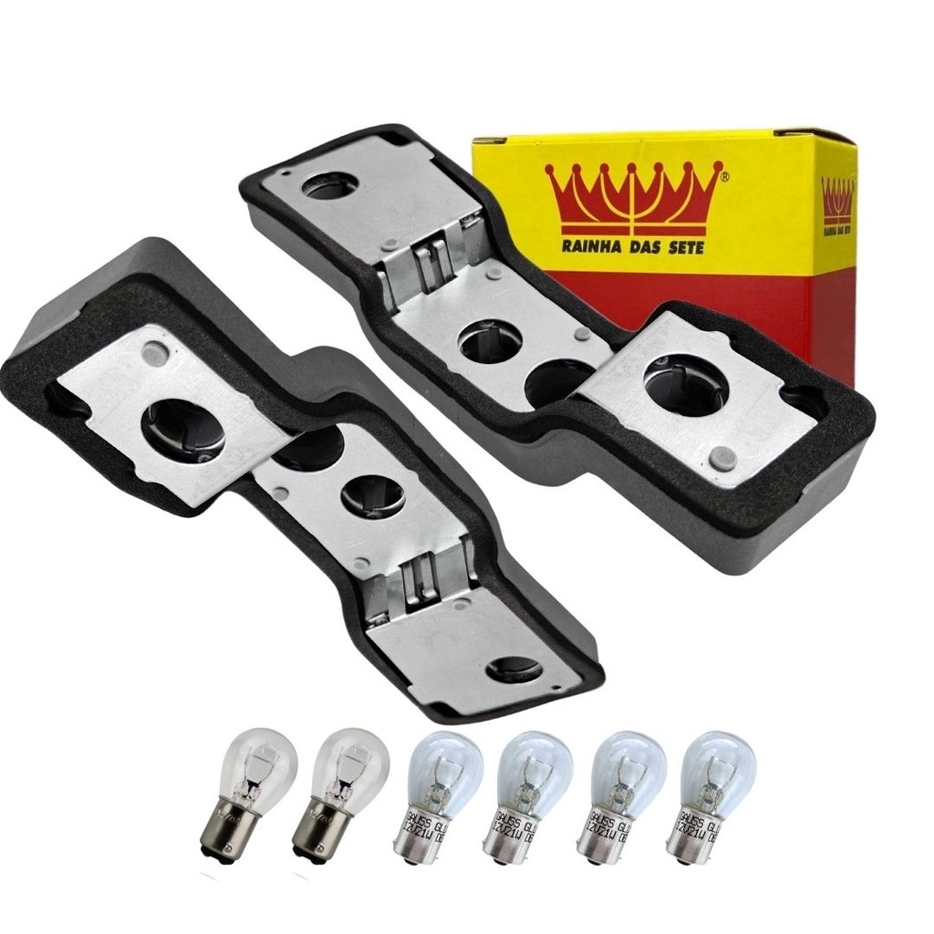Kit Soquete Lanterna Traseira Para Palio 2000 a 2003 Circuito Lanterna Traseira Palio Com Lampadas