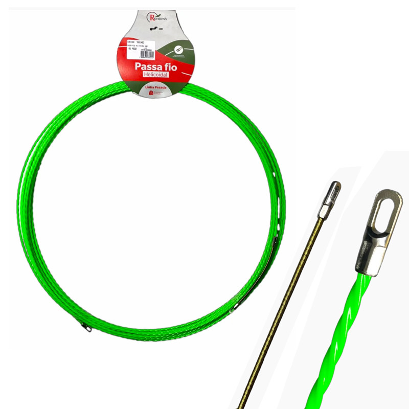 Passa Fio Helicoidal Espia Guia Sonda 30mts 150kg Rohdina