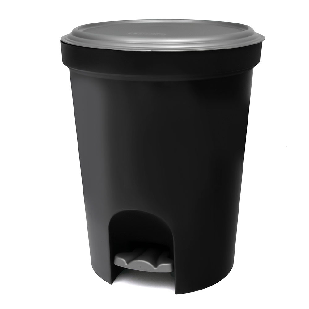 Lixeira de Chão 13,5L Preta - Sanremo em Oferta na Shopee