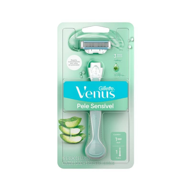 Aparelho de Depilar Gillette Venus Pele Sensível 1 Unidade em Oferta na Shopee