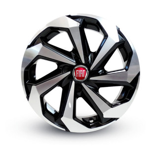 Kit 4 Calotas Spider Aros 13/14/15 Fiat Palio Argo Uno Gran Siena Mobi + Emblemas Resinados em Oferta na Shopee