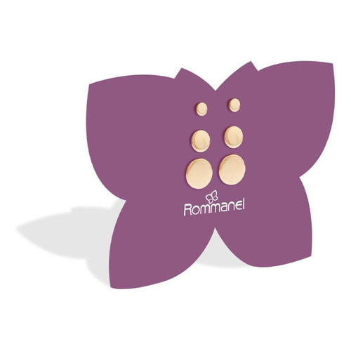 Brinco Rommanel Folheado Kit 3 Pares Estrelas Vazadas 527272 em Oferta na Shopee