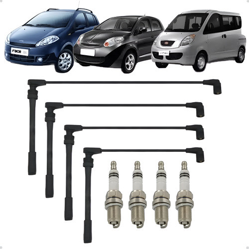 Kit Vela E Cabo Ignição Chery Face S18 Rely Link 2010 A 2016