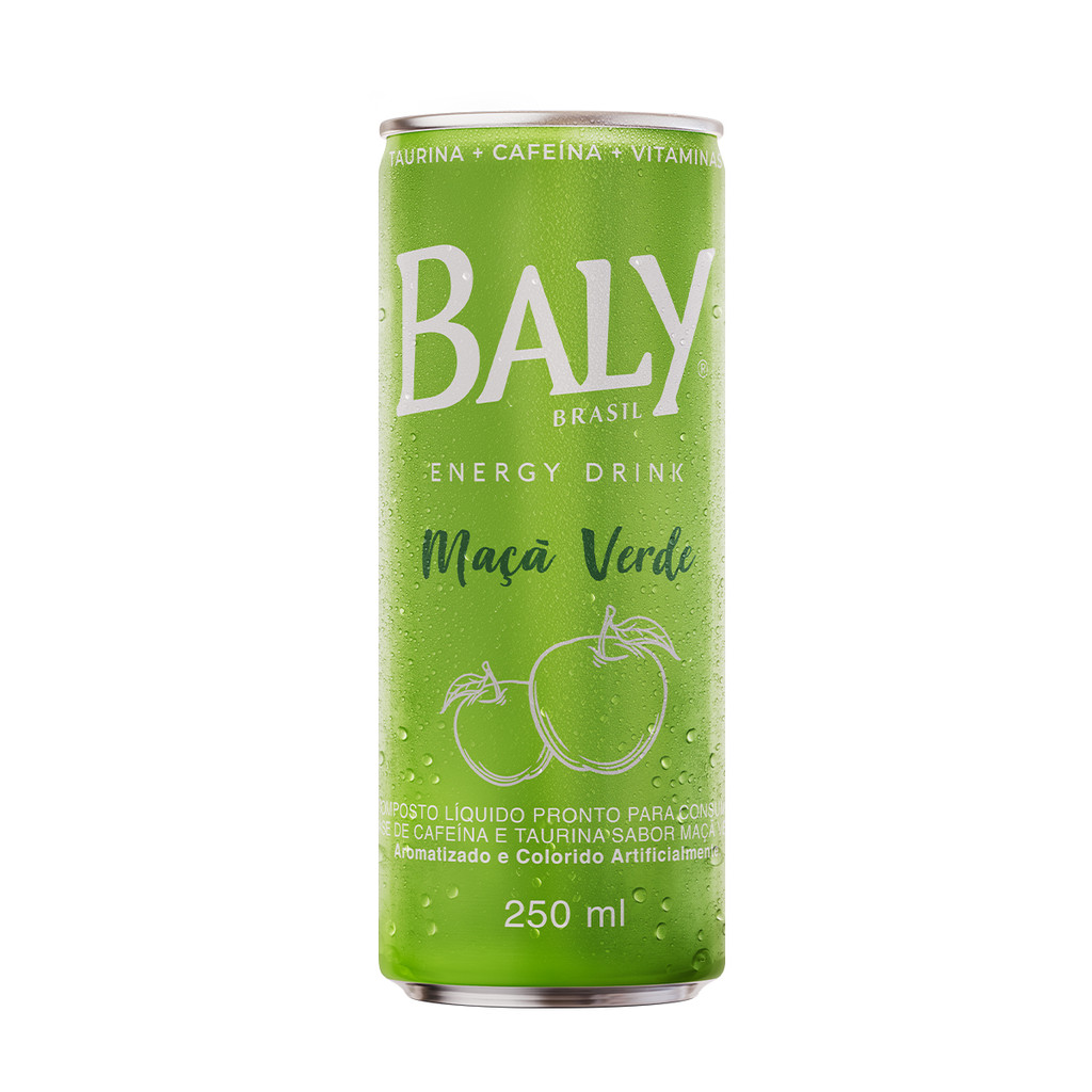 Imagem Energético Baly Energy Drink Maçã Verde 250ml