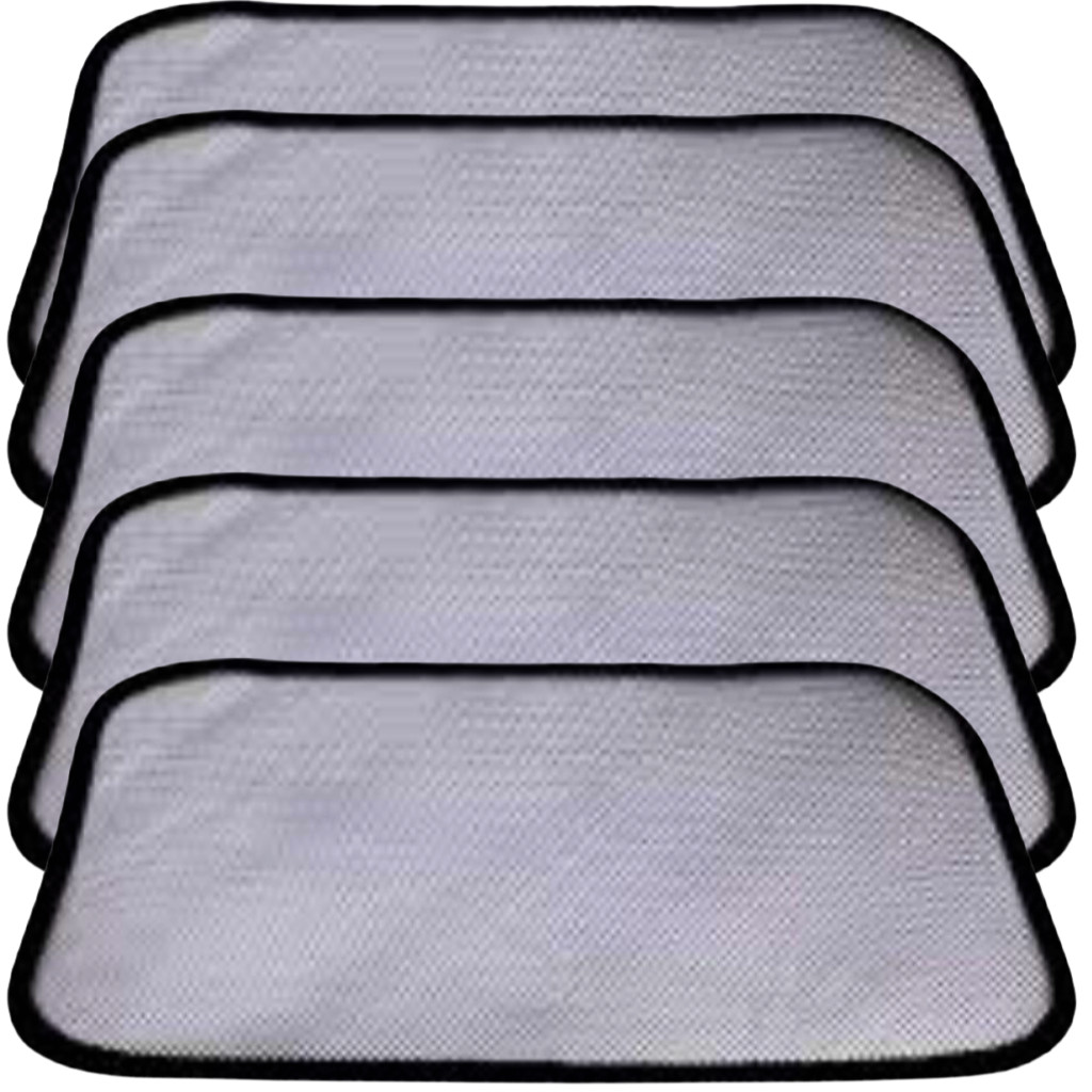 Kit 5 Tela Para Pia e Lavatório 44x30cm Tipo Ralinho Japonês Evita Entupimento Protege Cuba Inox Nylon Ultra-Resistente