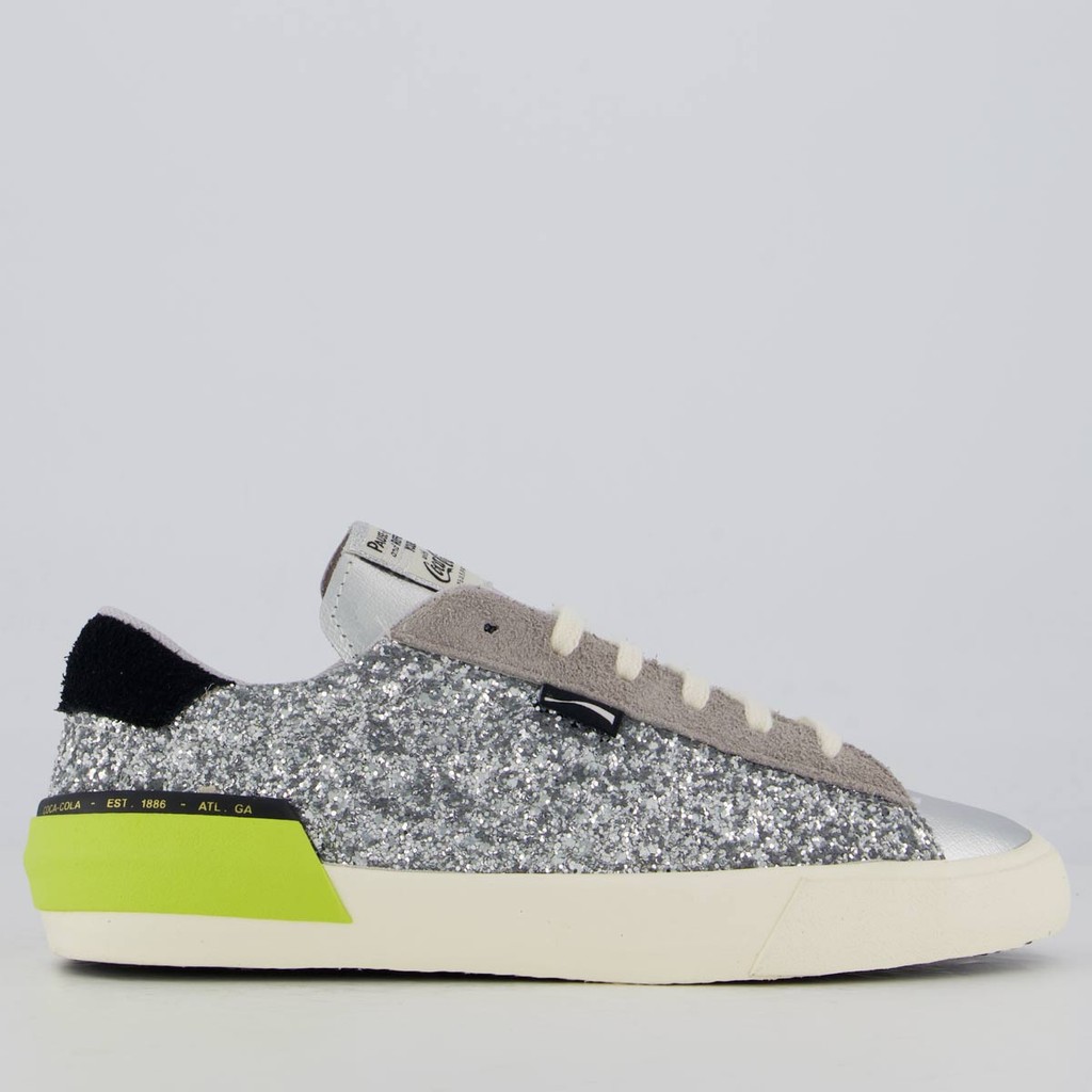 Tênis Coca Cola Rich Feminino Prata em Oferta na Shopee