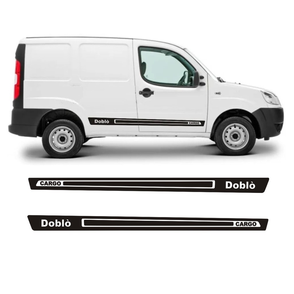 Adesivo Lateral Para Fiat Doblo Cargo Fd4 Doblò Faixa Adesiva Colante Fita Tuning Acessórios
