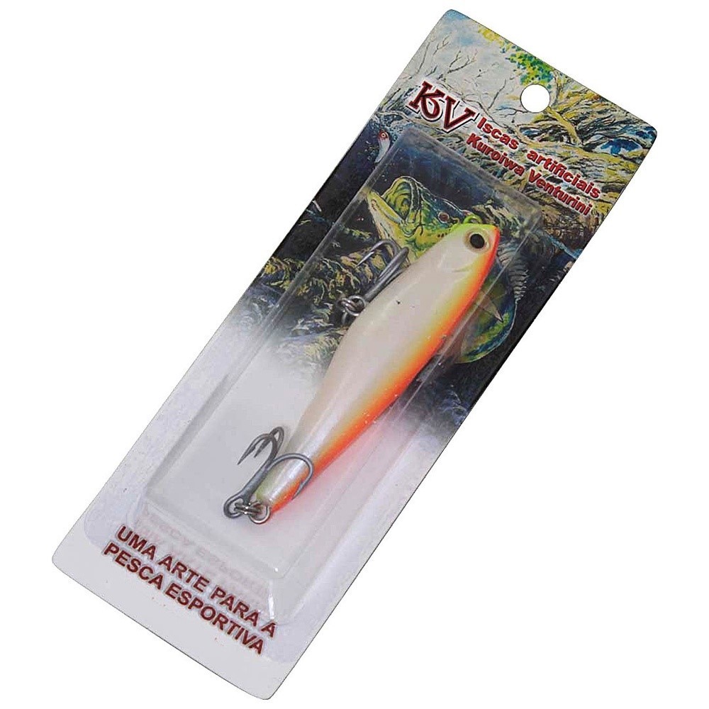 Isca Artificial De Pesca Zara Stick KV Camurim 70 7cm 7gr Cor 17 – Função Popper