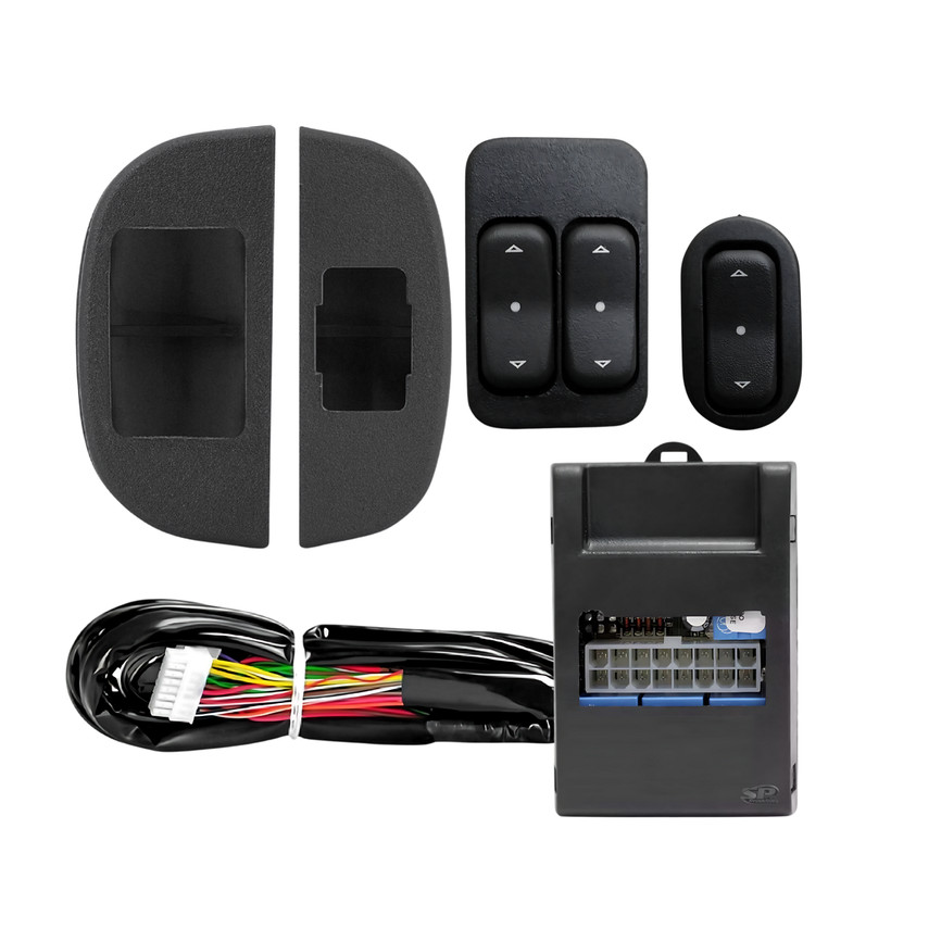 Chicote Botao moldura modulo vidro eletrico Fusca Kombi Brasilia Variante facil instalaçao plugue play