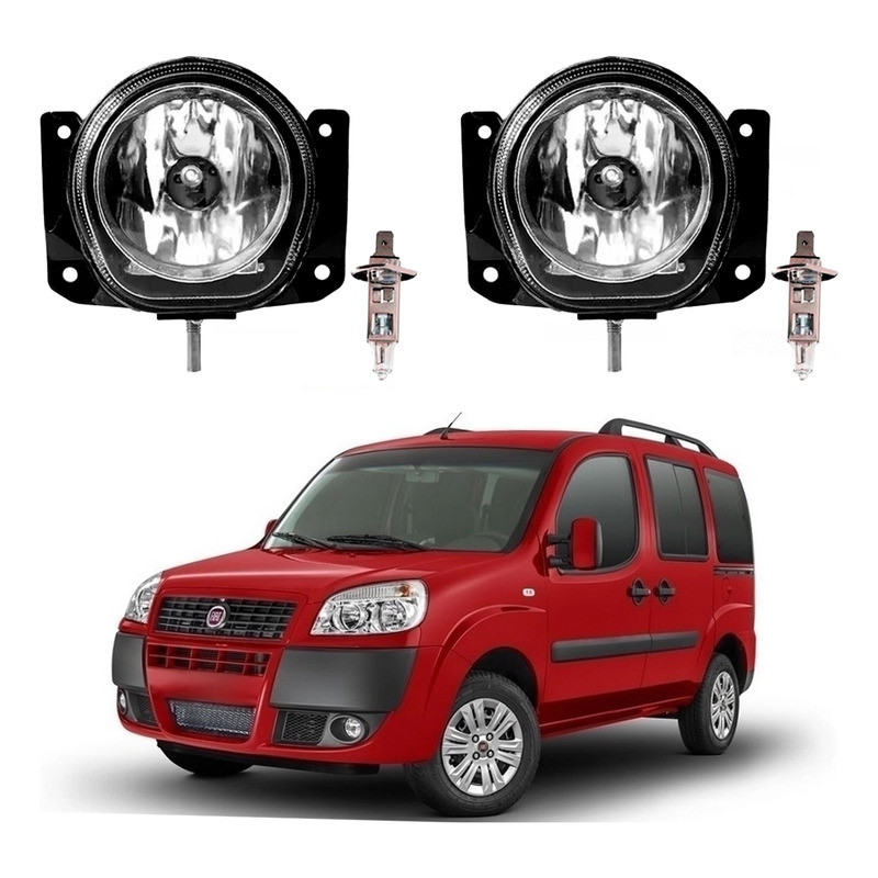 Par Farol Milha Lampada Fiat Doblo 1.4 2011 A 2016 em Oferta na Shopee