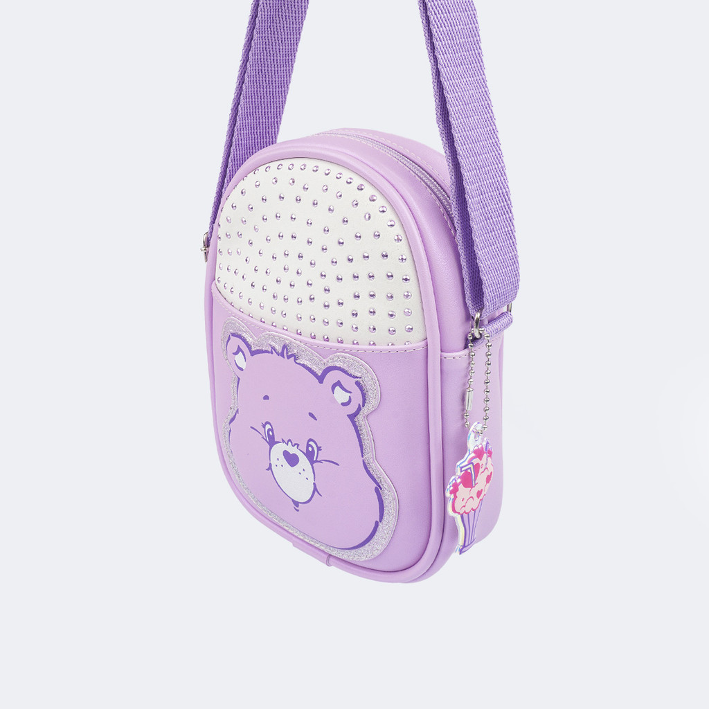 Bolsa Tiracolo Infantil Ursinhos Carinhosos Lilás Pampili