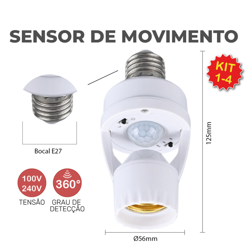 Sensor de Presença Soquete E27: Onde Comprar | BuscaProdutos