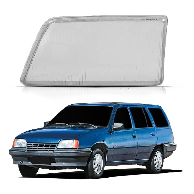 Lente Do Farol Lado Esquerdo Gm Ipanema 1.8 8v 1989 A 1998 em Oferta na Shopee