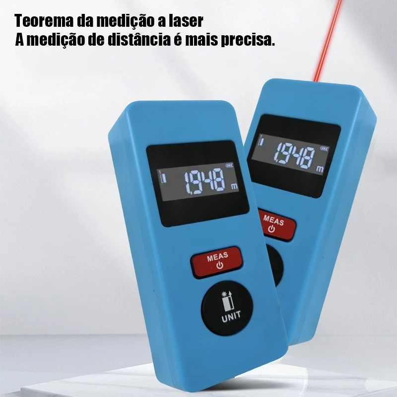 Trena a Laser Digital Portátil 100m Alta Precisão Sem Fio Profissional Acompanha 2 Pilhas