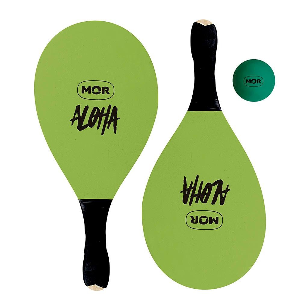 Frescobol de Madeira Revestida Aloha - Verde em Oferta na Shopee