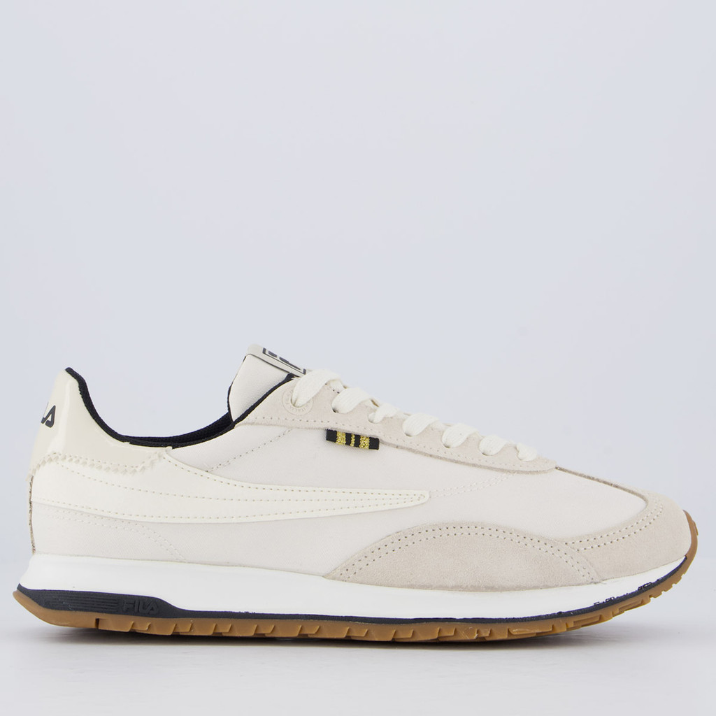 Tênis Fila 70 Trainer Feminino Bege e Preto em Oferta na Shopee
