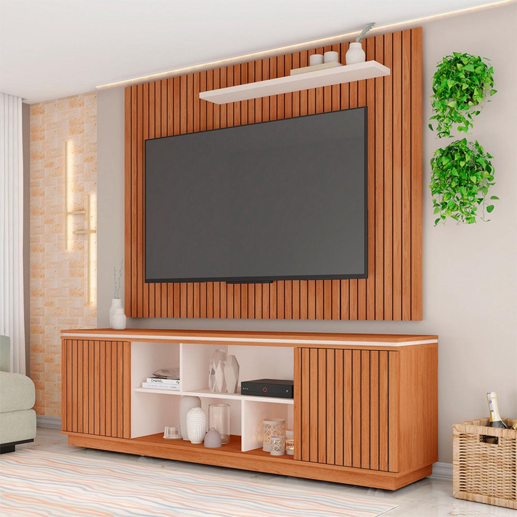 Rack Simetria com Painel Aegon Tv até 70 Polegadas Caemmun