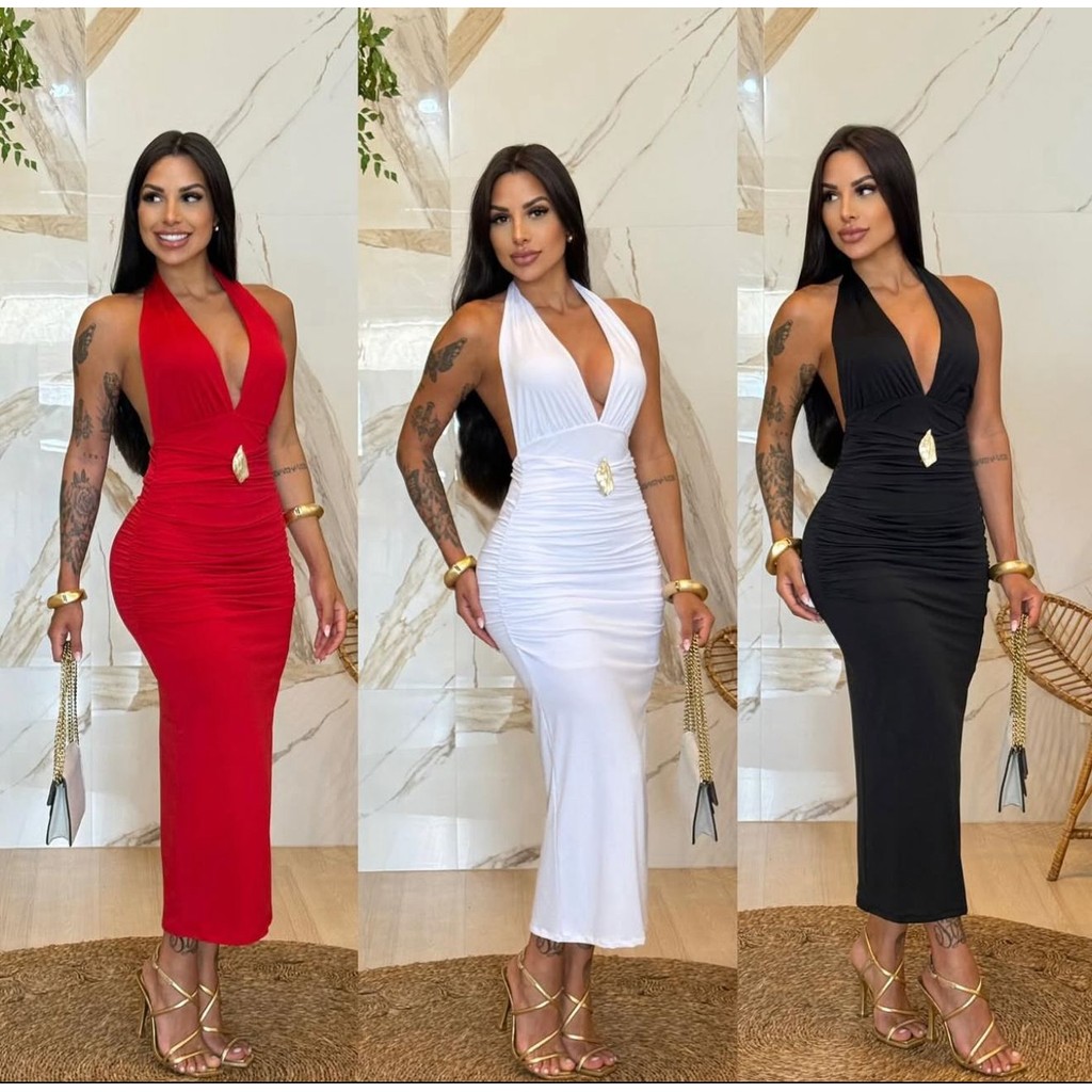 Vestido Dourado Reveillon na Black Friday 2025 | BuscaProdutos