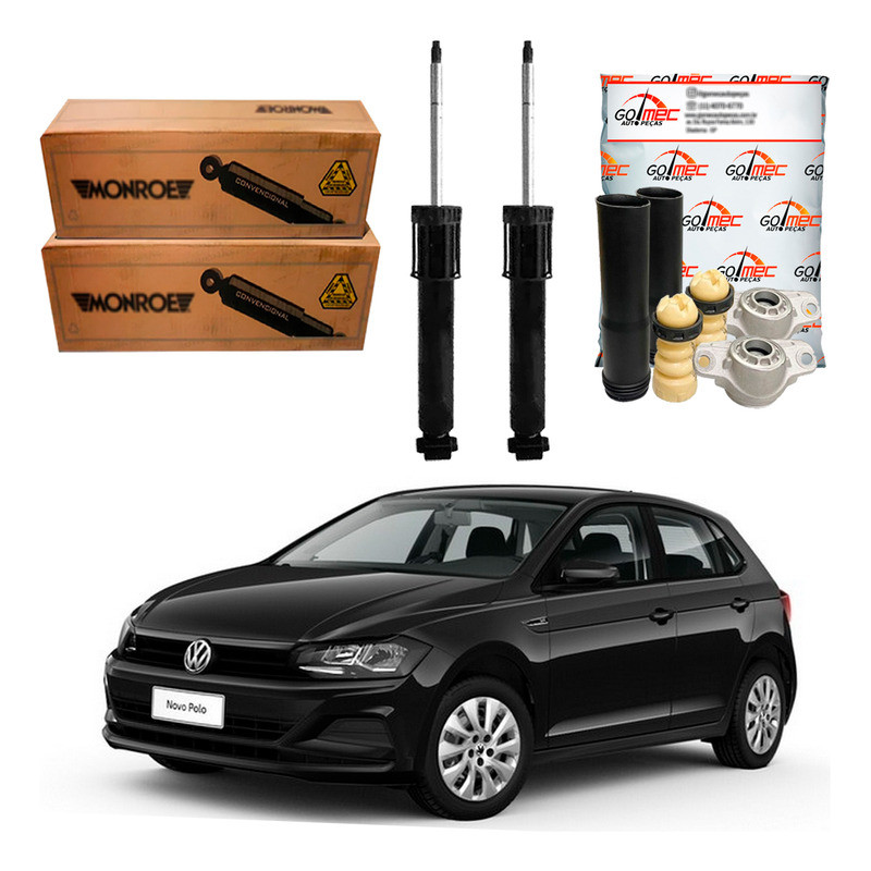 Kit Amortecedor Traseiro Monroe Polo 1.6 Msi 2017 A 2023