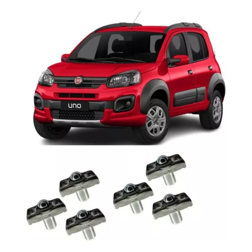 6x Cachorrete/macaquinho MOPAR Fire Uno/bravo/siena/argo/strada/renegade/linea/idea  4634597