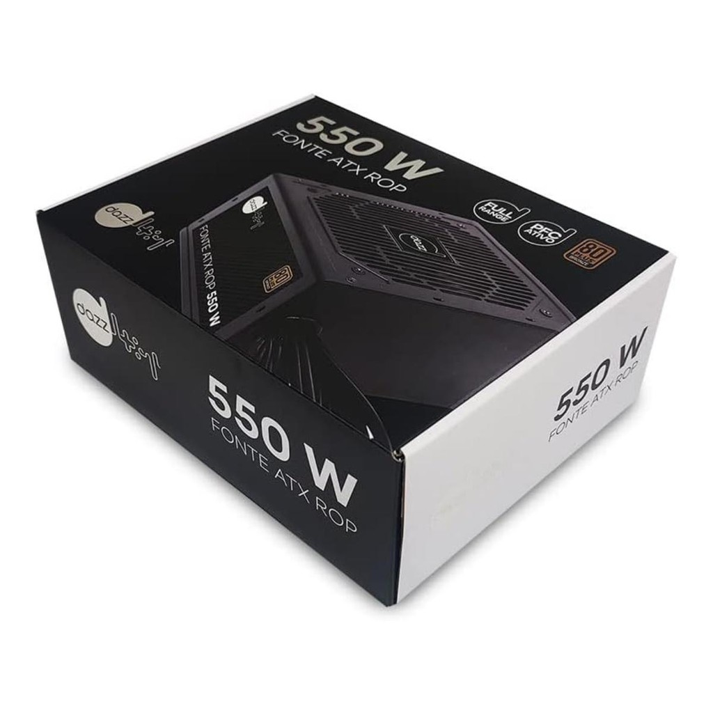 Fonte Atx Rop 650W Dazz Real 80 Plus Bronze Pfc Ativo