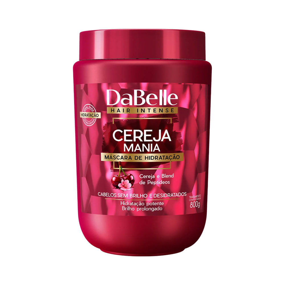 Máscara Capilar Dabelle Cereja Mania 800g em Oferta na Shopee