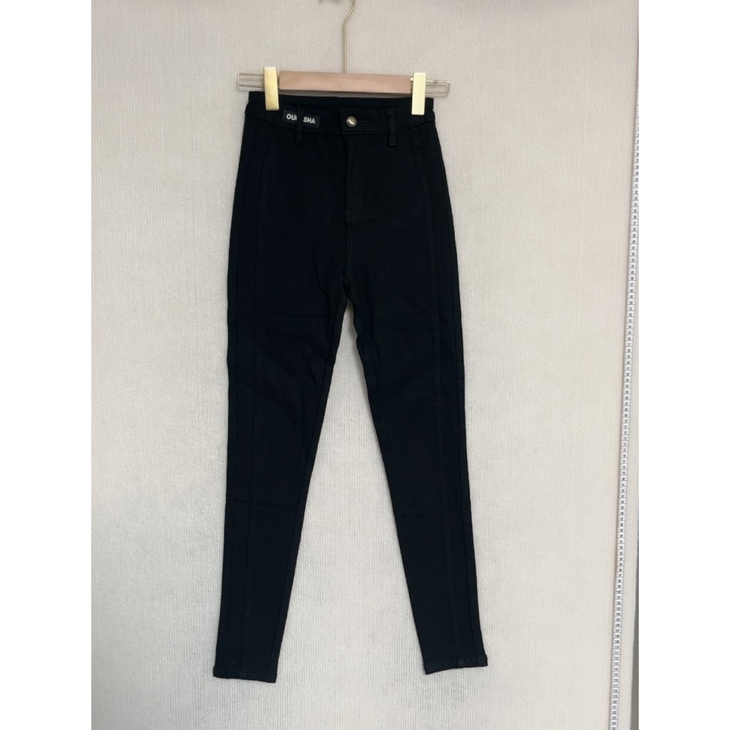 Leggings estilo coreano outono inverno mais veludo novo estilo Jeans preto calças magras femininas cintura alta mais mag