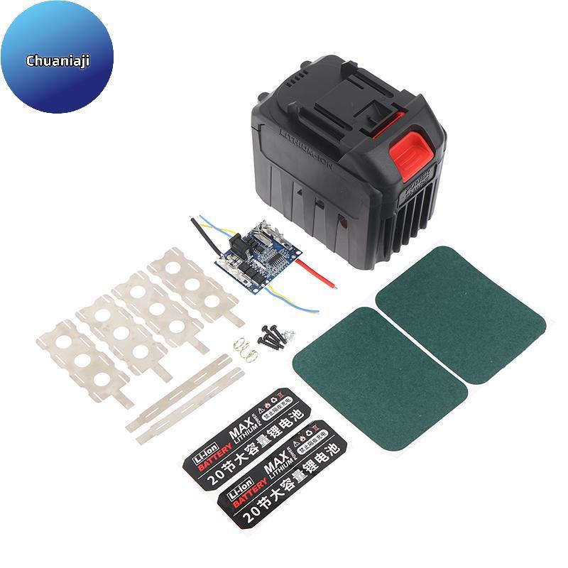 Chuaniaji 20 X18650 Para Mak 60A 21V Li Caixa De Bateria BMS Equilíbrio Carregamento PCB Placa De Circuito Indicador LED
