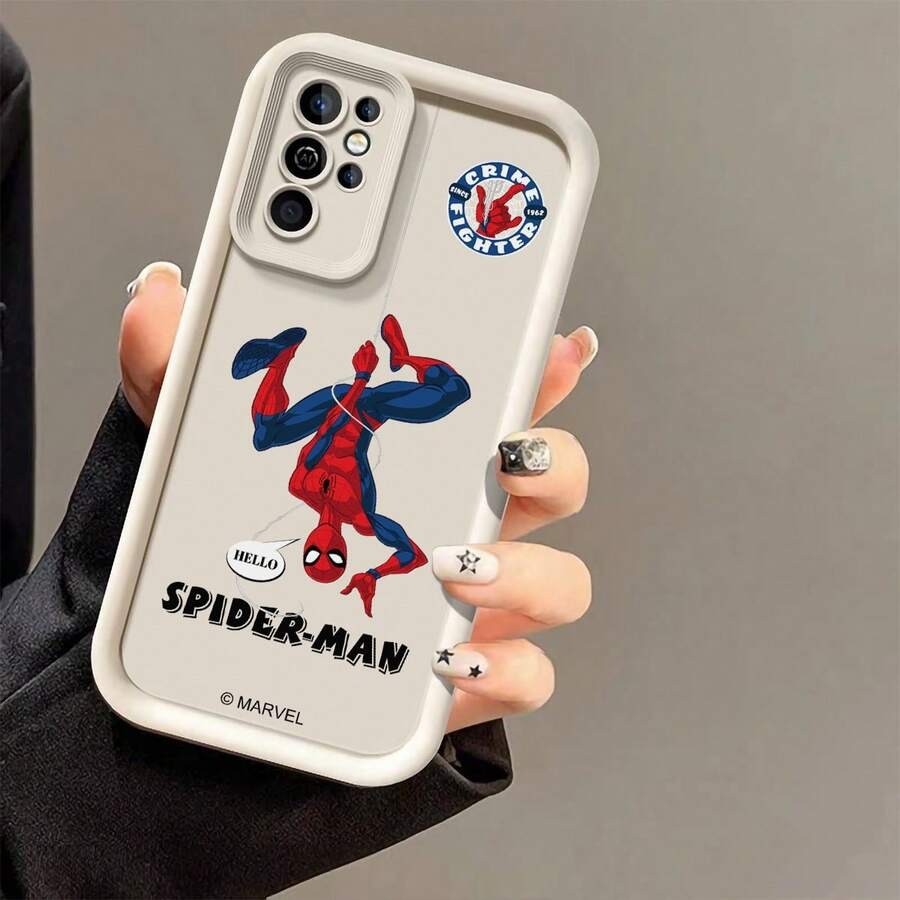 Homem-Aranha Capinha Capa Para Samsung A05S A15 A07 A13 A55 A35 S24 ULTRA  A23 A54 A17 A26 S23 FE Silicone Anti Queda