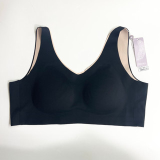 Moduo roupa interior sem costura feminina verão fino colete esportivo sutiã copo sem anel de aço confortável sono texto 
