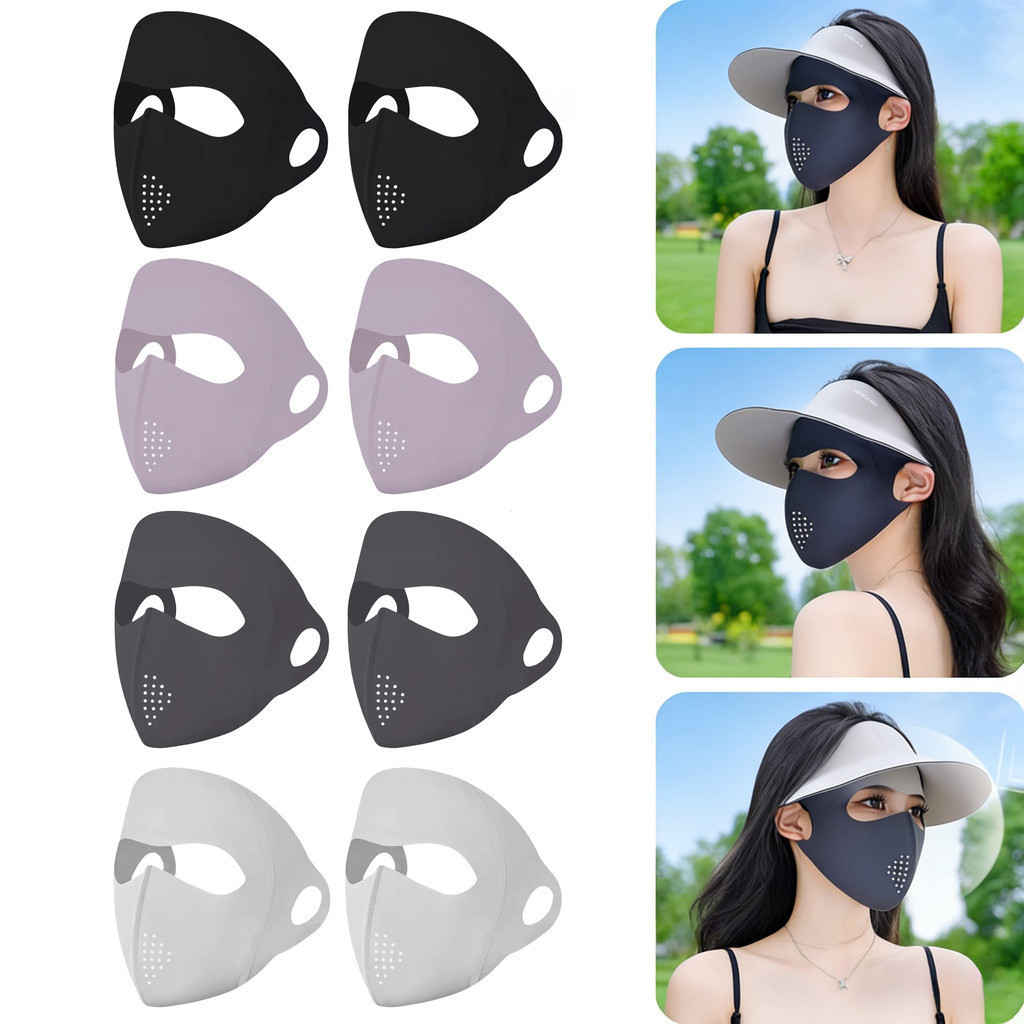 Senhoras verão 3D máscara facial completa Anti-ultravioleta máscara protetora solar de seda gelada