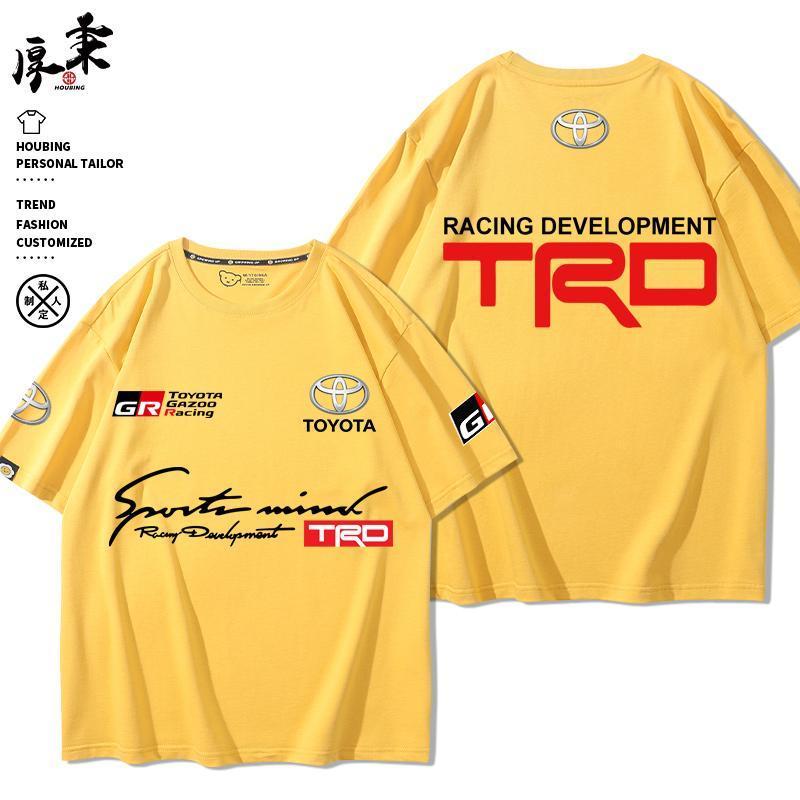 Verão respirável TOYOTA Performance Car GR Racing Suit Camiseta de manga curta de algodão puro 58989