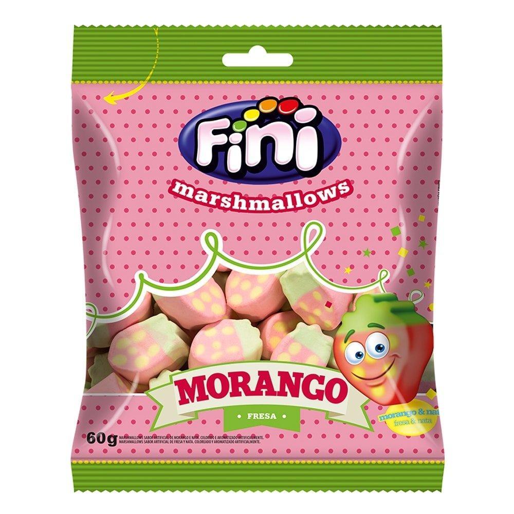 Marshmallow Fini Morango 60g - Embalagem com 12 Unidades