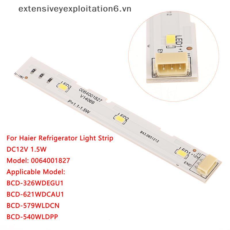 exten DC12V 1.5W Barra De Tira De Luz LED Para Geladeira Haier BCD-575WDBI Freezer RoHS 0064001827 Acessórios DIY .
