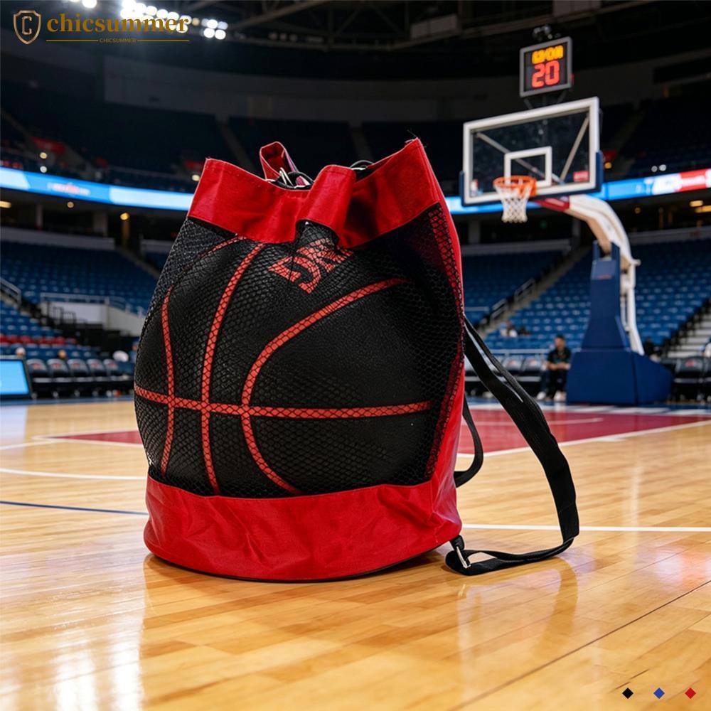 CHICSUMMER Oxford Tecido Basquete Armazenamento Mochila Malha Respirável Design Para Futebol Vôlei E Roupas Esportivas M