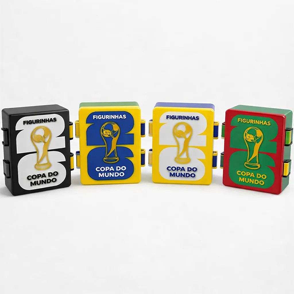Caixa Maleta Porta Figurinhas Album Copa Do Mundo 2026 Organizador