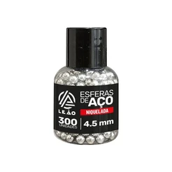 ESFERA METAL AÇO NIQUEL 4,5MM LEAO 300 UNIDADES
