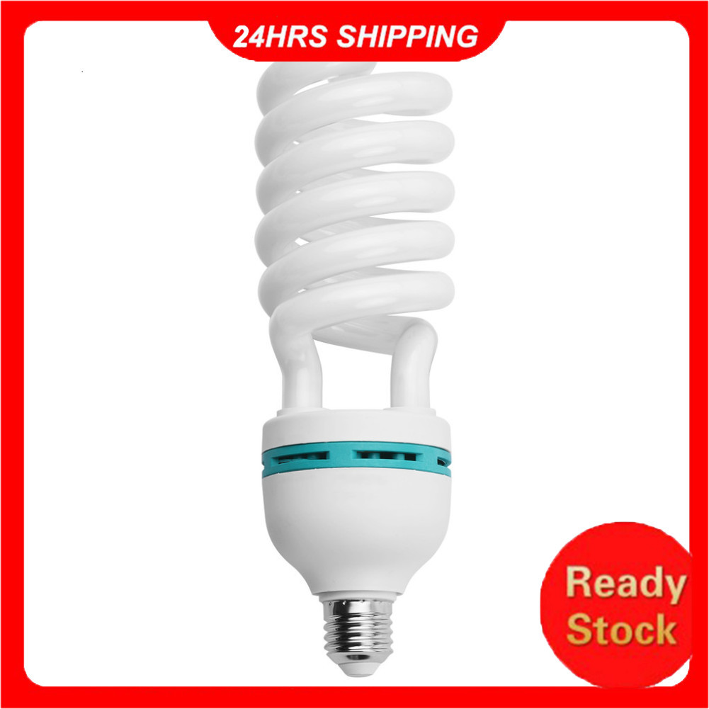 Lâmpada Fluorescente Espiral 135W 5500K Luz Do Dia CRI90 E27 Soquete Economia De Energia Para Estúdio Fotografia Ilumina