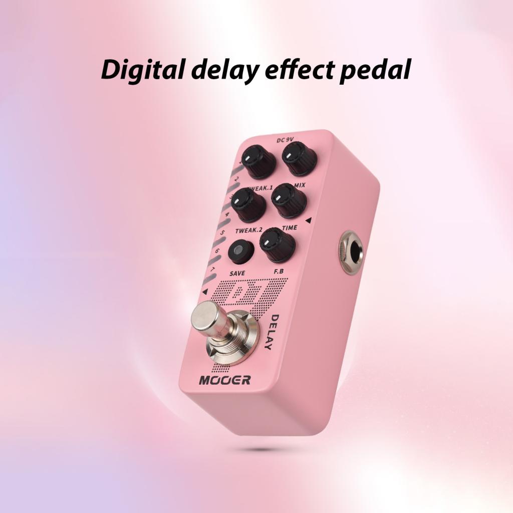 photop-BR SIUKE Pedal de atraso de guitarra efeitos elétricos 6 True Bypass Metal Shell DC 9V 6,35 mm Interface de