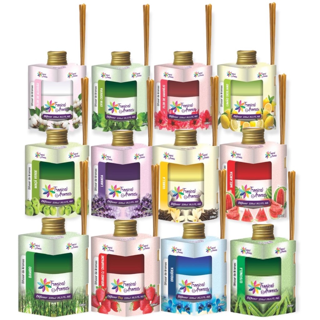 Difusor Ambiente Tropical Aromas Aromatizador 250ML