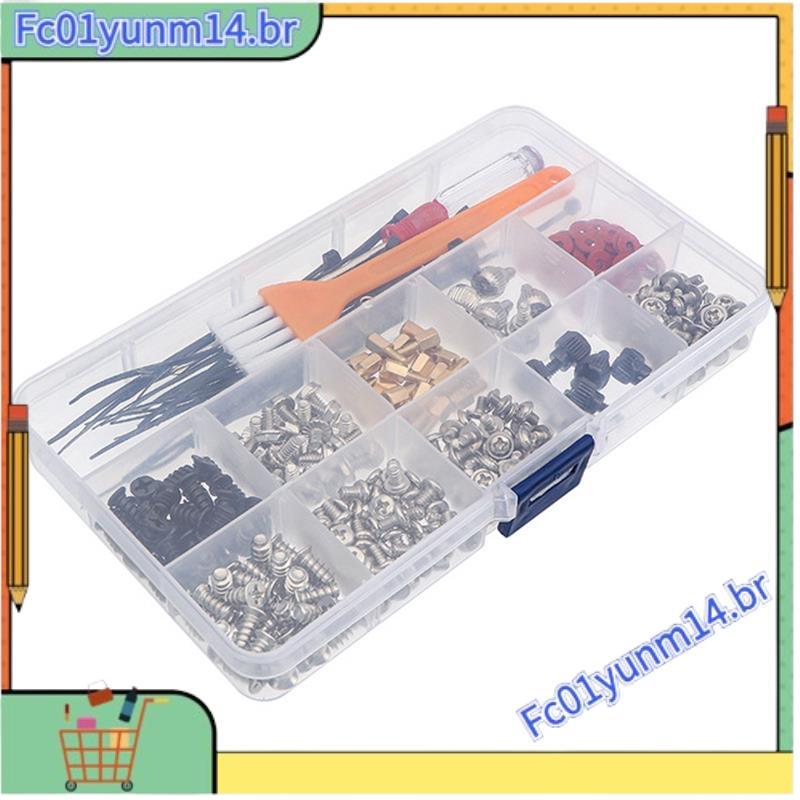 330 Pçs DIY Placa-Mãe PC Computador Pessoal Montar Caso Ventilador Parafuso De Mão Arruela Conjunto Sortimento Kit