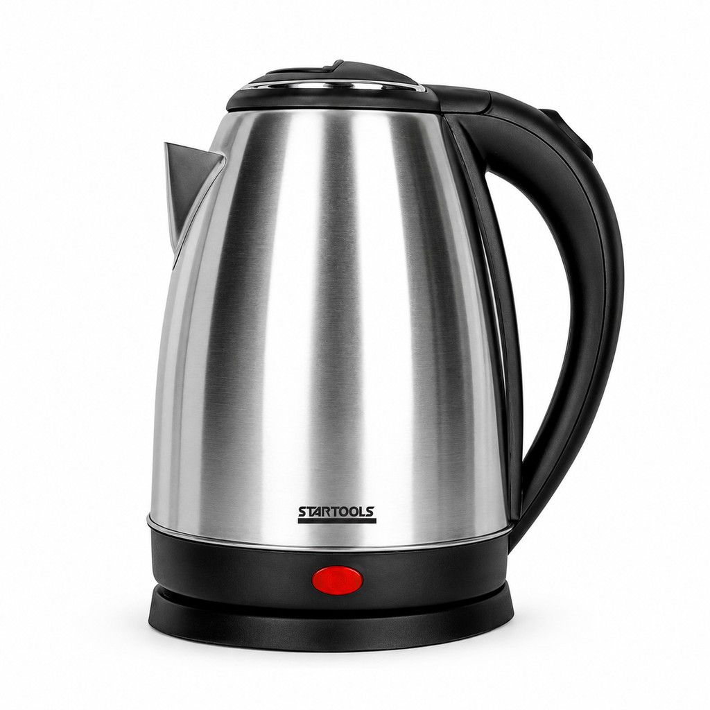 Chaleira Elétrica Inox 2 Litros 127V com Base 360° Aquecimento Rápido
