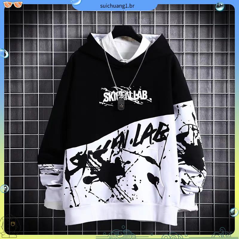 A8IT Casaco De Moletom Masculino Com Capuz Manga Longa Estampa Japonesa Hip Hop 2022