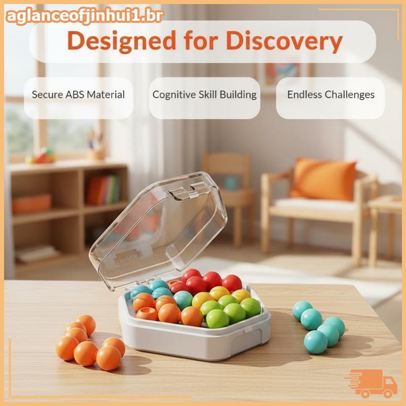 [AGBR] Mini Poeta Montessori Bead Puzzle Jogo IQ Exercício Brinquedo De Tabuleiro Educacional Para Crianças Passeio De C