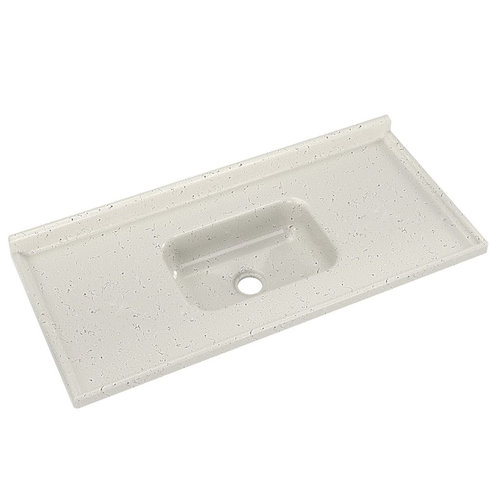 Pia de Cozinha em Mármore Sintético com Furação para Válvula Americana 150CMX55CM Aj Rorato Travertino Travertino